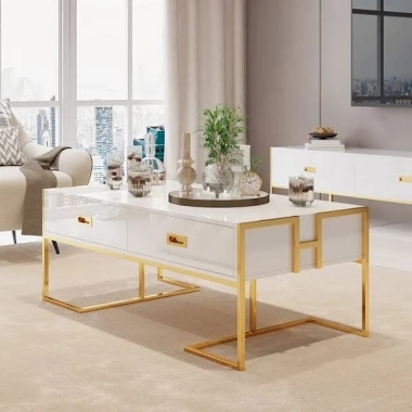 Thanh Lý Bàn Trà Sofa Chân Sắt Sơn Mạ Vàng Tủ 2 Chiều