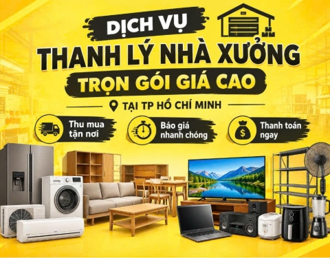 Dịch Vụ Thanh Lý Nhà Xưởng Trọn Gói Tại TPHCM Giá Tốt