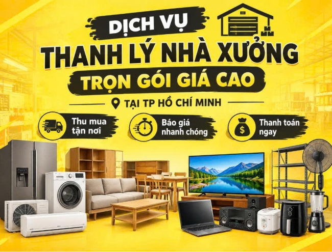 Dịch Vụ Thanh Lý Nhà Xưởng Trọn Gói Tại TPHCM Giá Tốt