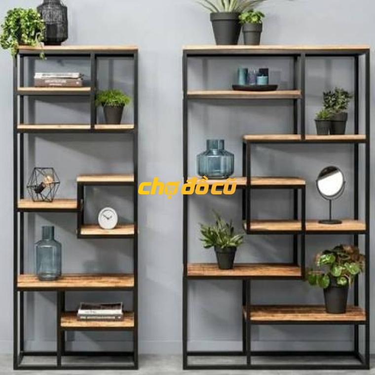 Thanh Lý  Combo kệ gỗ trang trí phòng khách